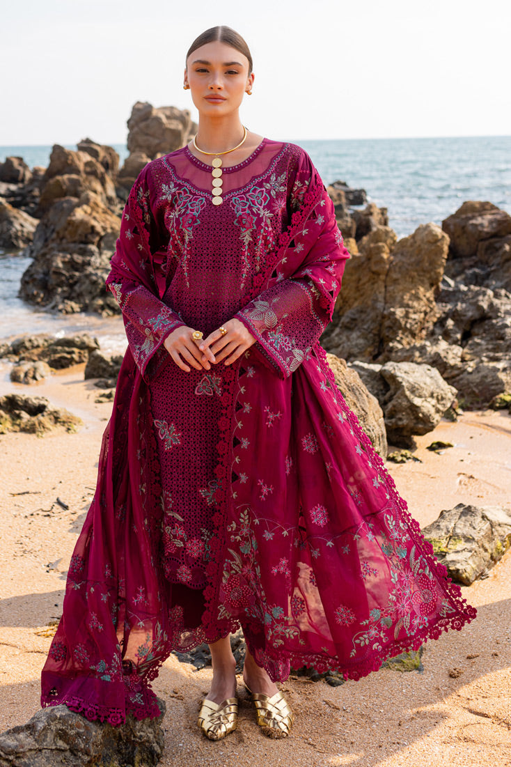 Marjjan | Fasana Lawn | MBL-08 A - Official Marjjan - Agha Fabrics UK