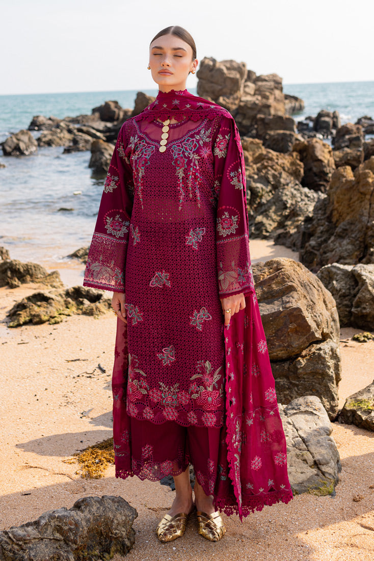 Marjjan | Fasana Lawn | MBL-08 A - Official Marjjan - Agha Fabrics UK