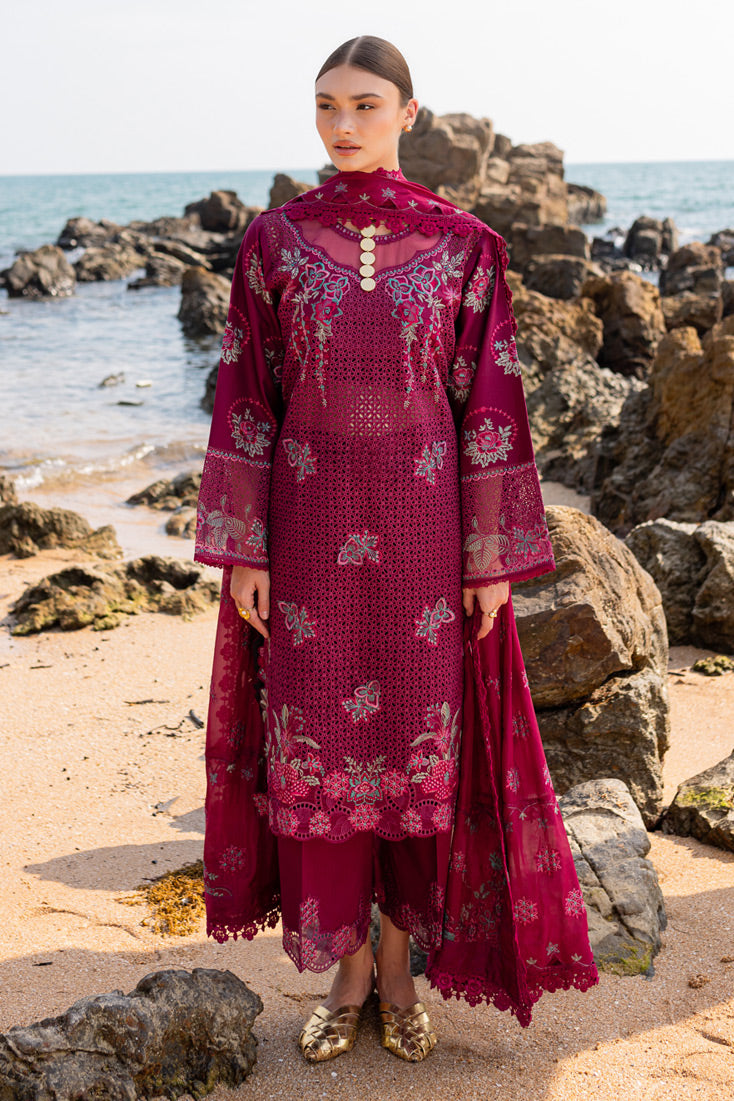 Marjjan | Fasana Lawn | MBL-08 A - Official Marjjan - Agha Fabrics UK