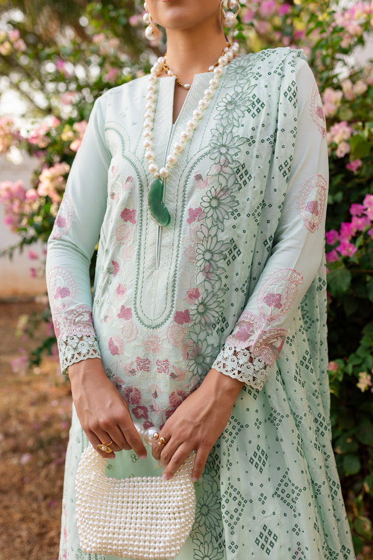 Marjjan | Fasana Lawn | MBL-09 A - Official Marjjan - Agha Fabrics UK