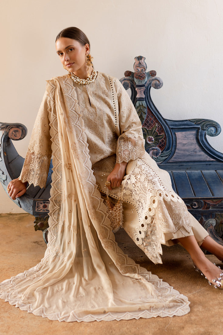 Marjjan | Fasana Lawn | MBL-12 A - Official Marjjan - Agha Fabrics UK