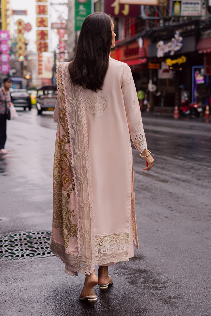 Marjjan | Carnation Lawn | MBL-15 A (PINK) - Official Marjjan - Agha Fabrics UK