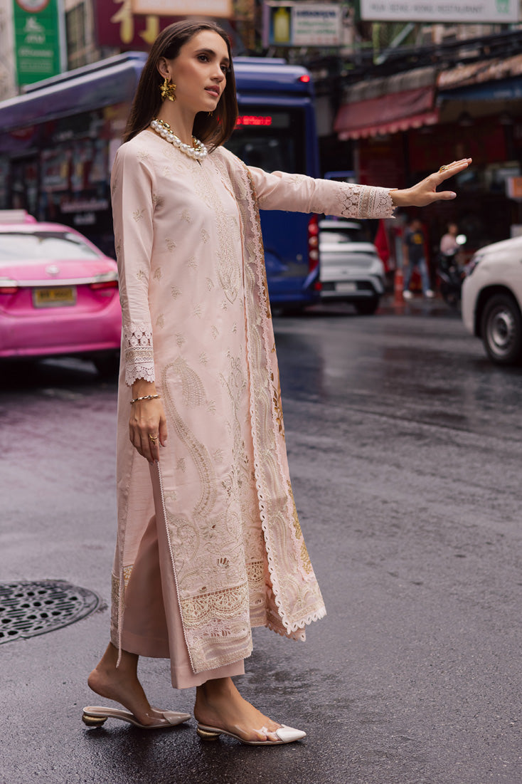 Marjjan | Carnation Lawn | MBL-15 A (PINK) - Official Marjjan - Agha Fabrics UK