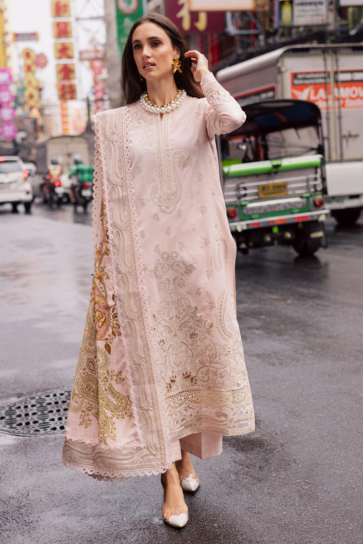 Marjjan | Carnation Lawn | MBL-15 A (PINK) - Official Marjjan - Agha Fabrics UK