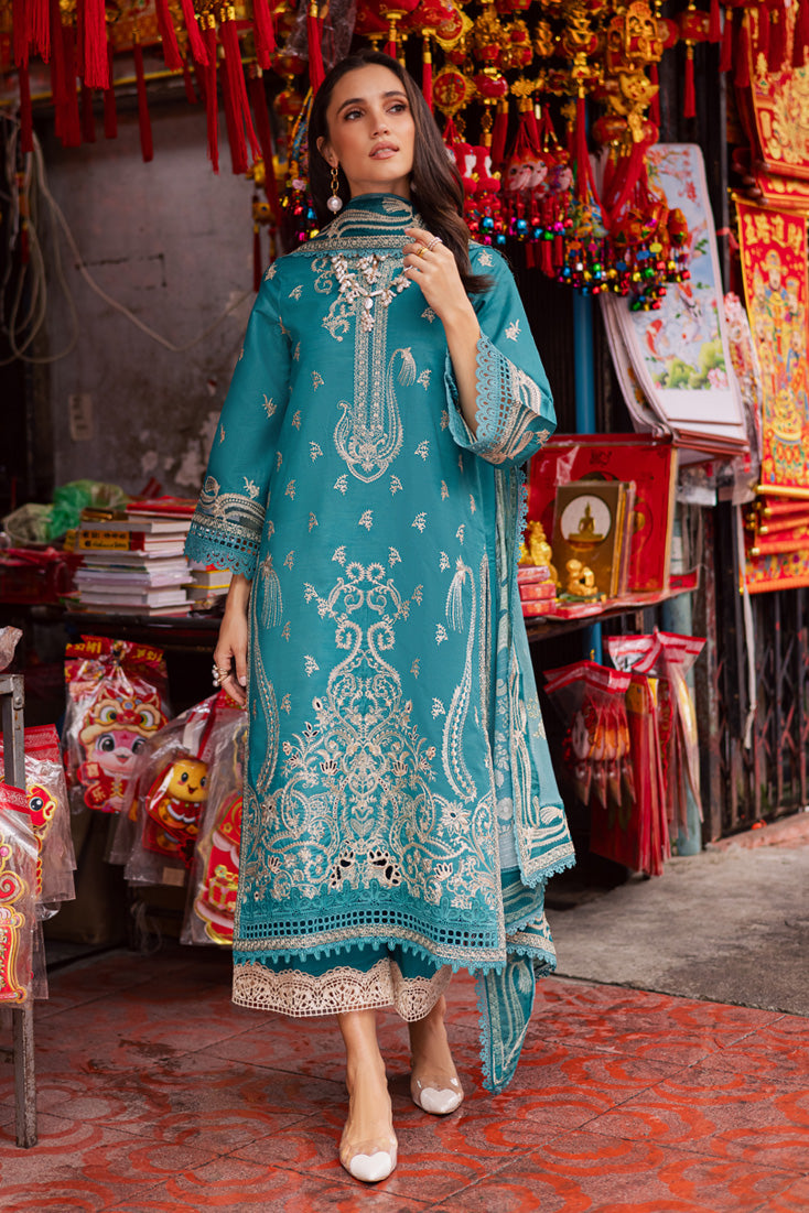 Marjjan | Carnation Lawn | MBL-15 B (LIGHT ZINC) - Official Marjjan - Agha Fabrics UK