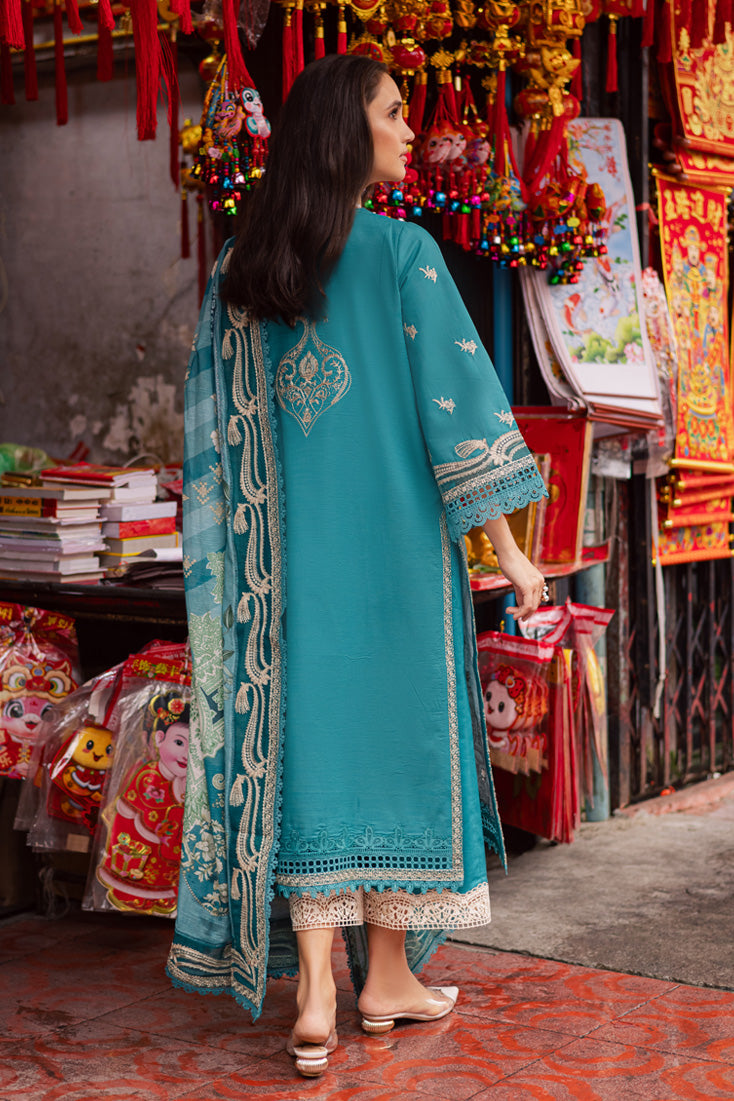 Marjjan | Carnation Lawn | MBL-15 B (LIGHT ZINC) - Official Marjjan - Agha Fabrics UK