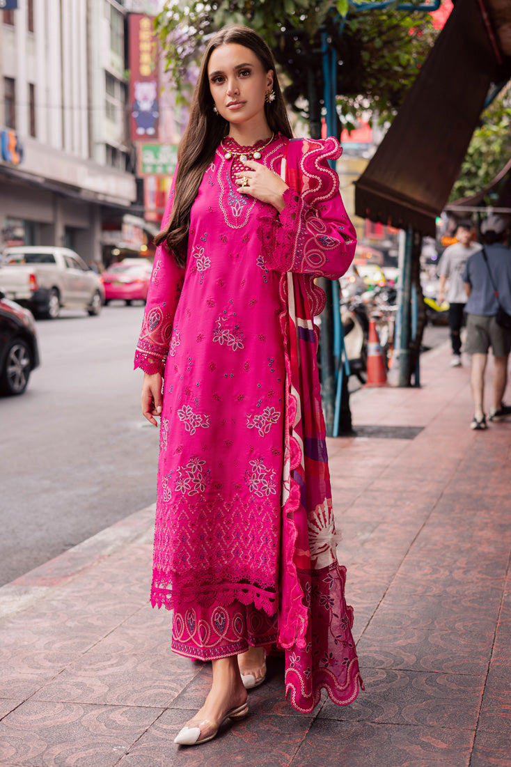 Marjjan | Carnation Lawn | MBL-17 B (HOT PINK) - Official Marjjan - Agha Fabrics UK