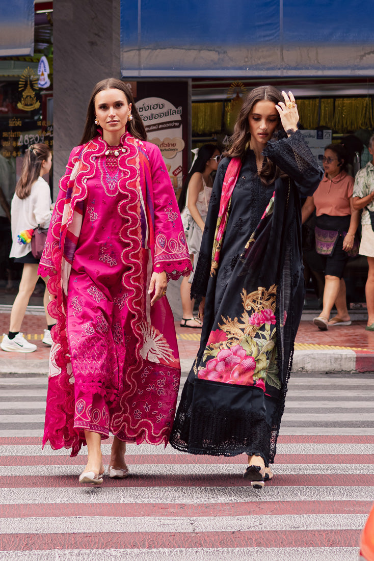 Marjjan | Carnation Lawn | MBL-17 B (HOT PINK) - Official Marjjan - Agha Fabrics UK