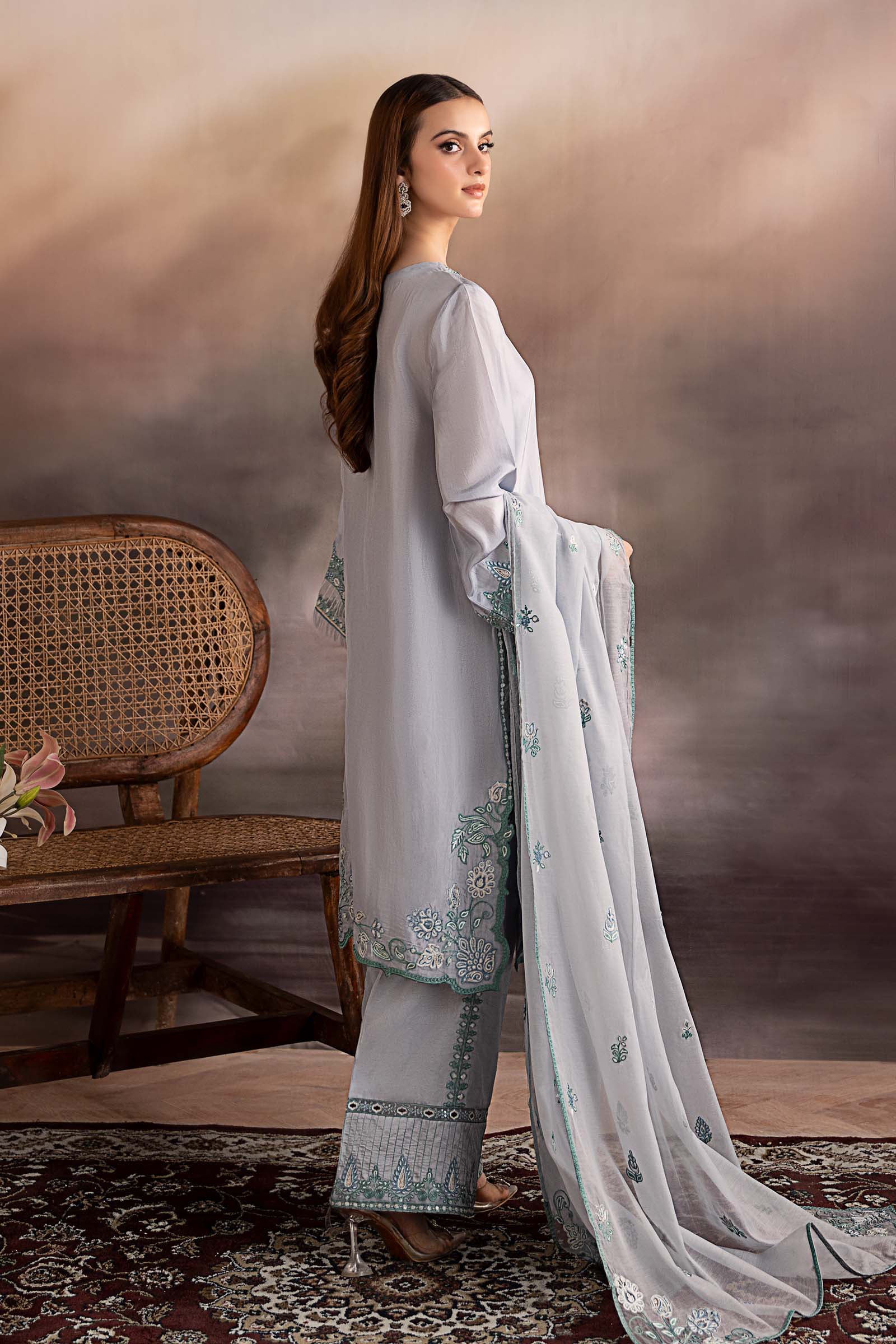 Maria B | Pre fall Dresses | MBS-W25-07 L - Official Maria B - Agha Fabrics UK