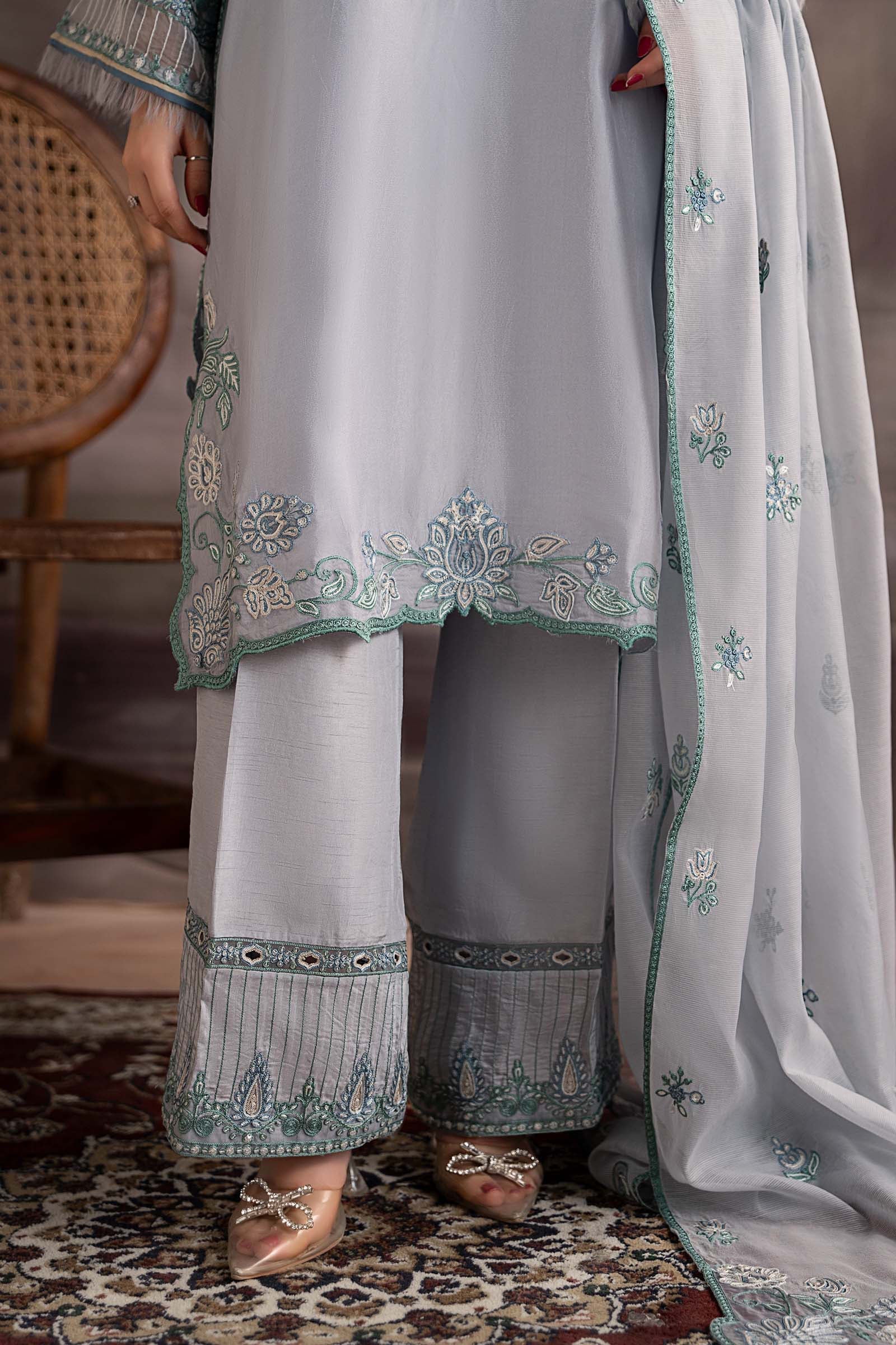 Maria B | Pre fall Dresses | MBS-W25-07 L - Official Maria B - Agha Fabrics UK