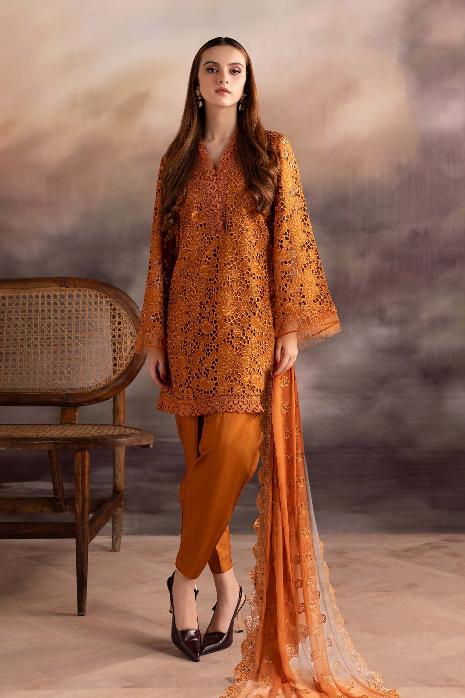 Maria B | Pre fall Dresses | MBS-W25-17 RU - Official Maria B - Agha Fabrics UK