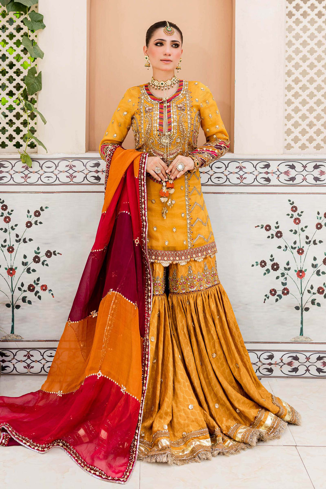 Maria B | Bridal Couture | Mustard Yellow MC-905