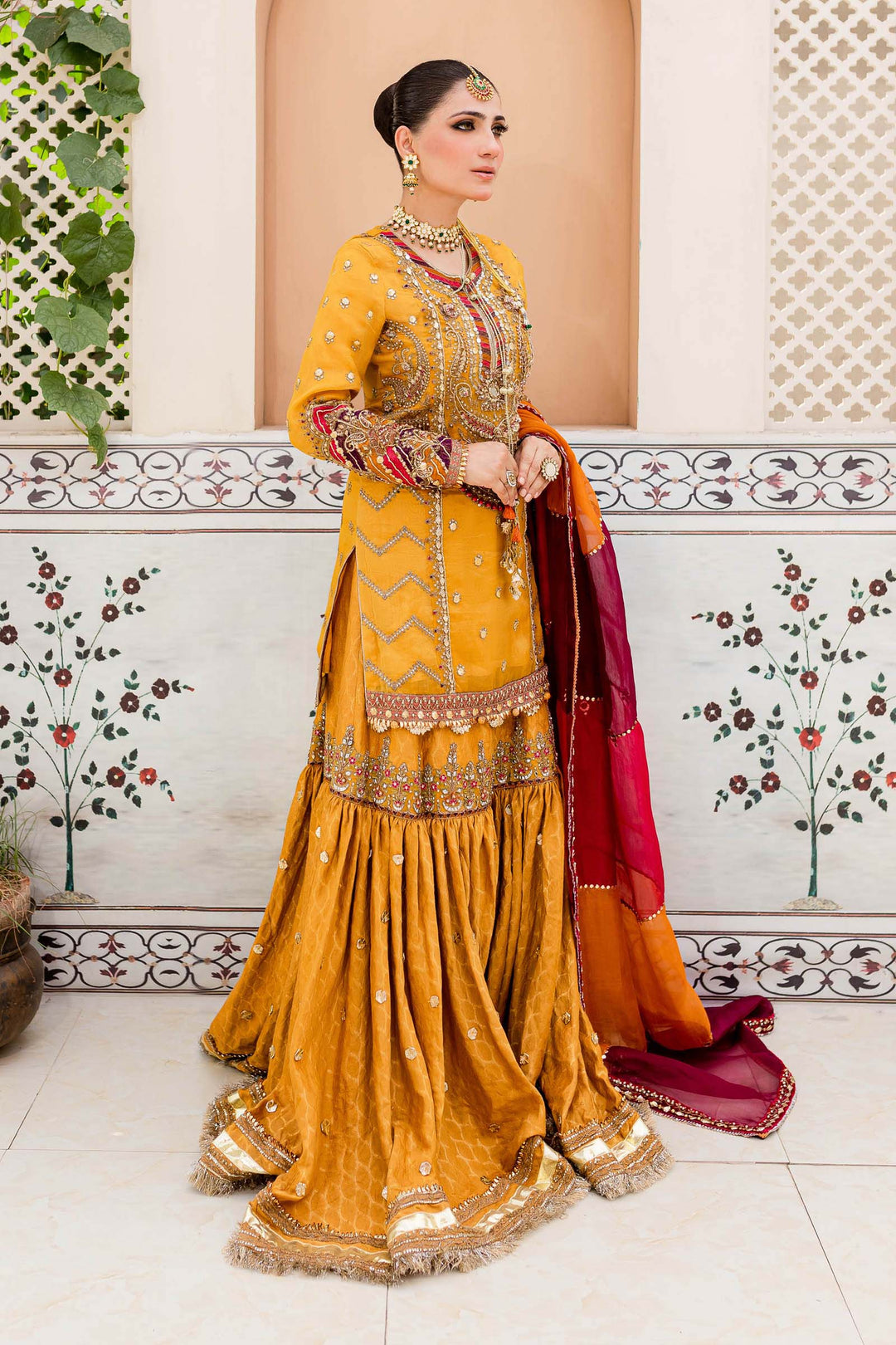 Maria B | Bridal Couture | Mustard Yellow MC-905