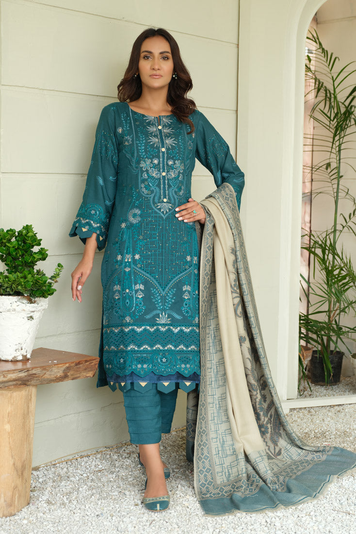 Marjjan | Aangan Embroidered Viscose | MDS-69 (SEA GREEN) - Official Marjjan - Agha Fabrics UK