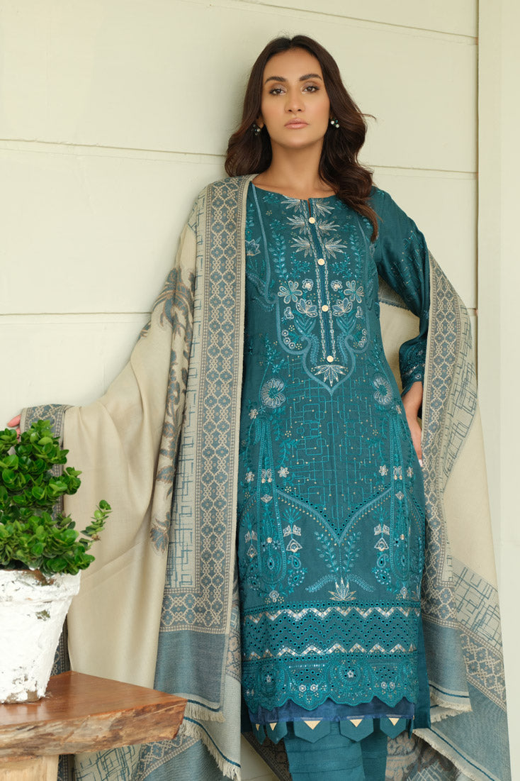 Marjjan | Aangan Embroidered Viscose | MDS-69 (SEA GREEN) - Official Marjjan - Agha Fabrics UK