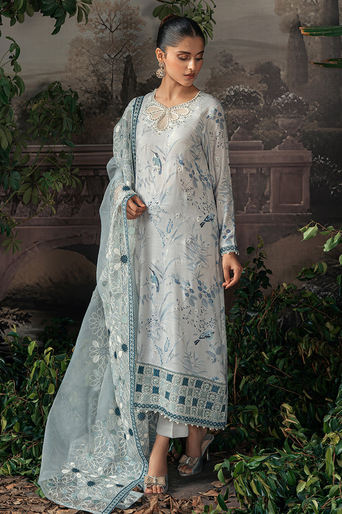 Cross Stitch | Luxe Atelier 24 | MEDALLION TEAL - Official Cross Stitch - Agha Fabrics UK