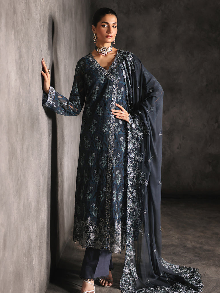 Rajbari | Sage Chiffon Edit | Seran - Official Rajbari - Agha Fabrics UK
