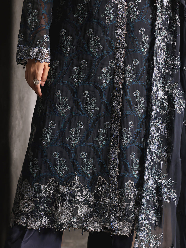 Rajbari | Sage Chiffon Edit | Seran - Official Rajbari - Agha Fabrics UK