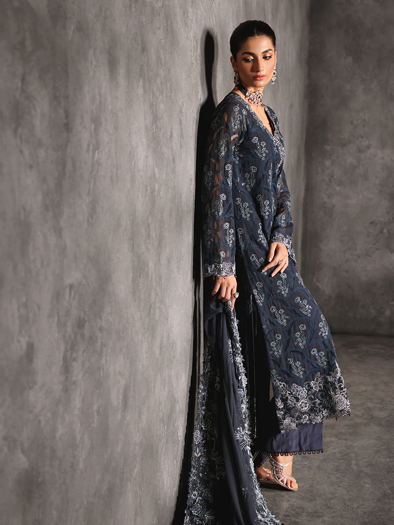 Rajbari | Sage Chiffon Edit | Seran - Official Rajbari - Agha Fabrics UK