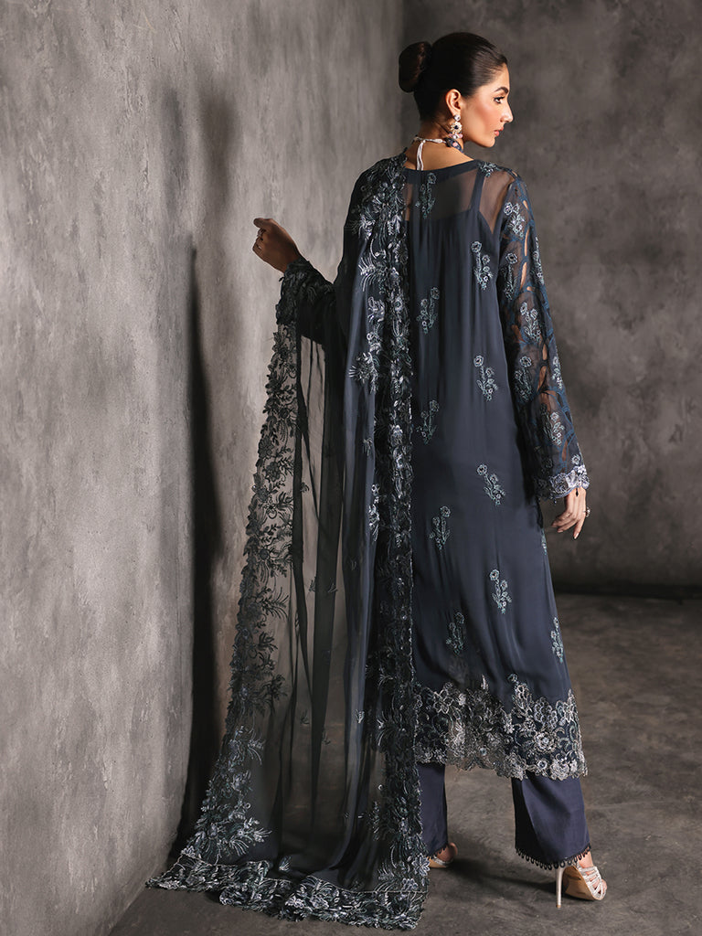 Rajbari | Sage Chiffon Edit | Seran - Official Rajbari - Agha Fabrics UK