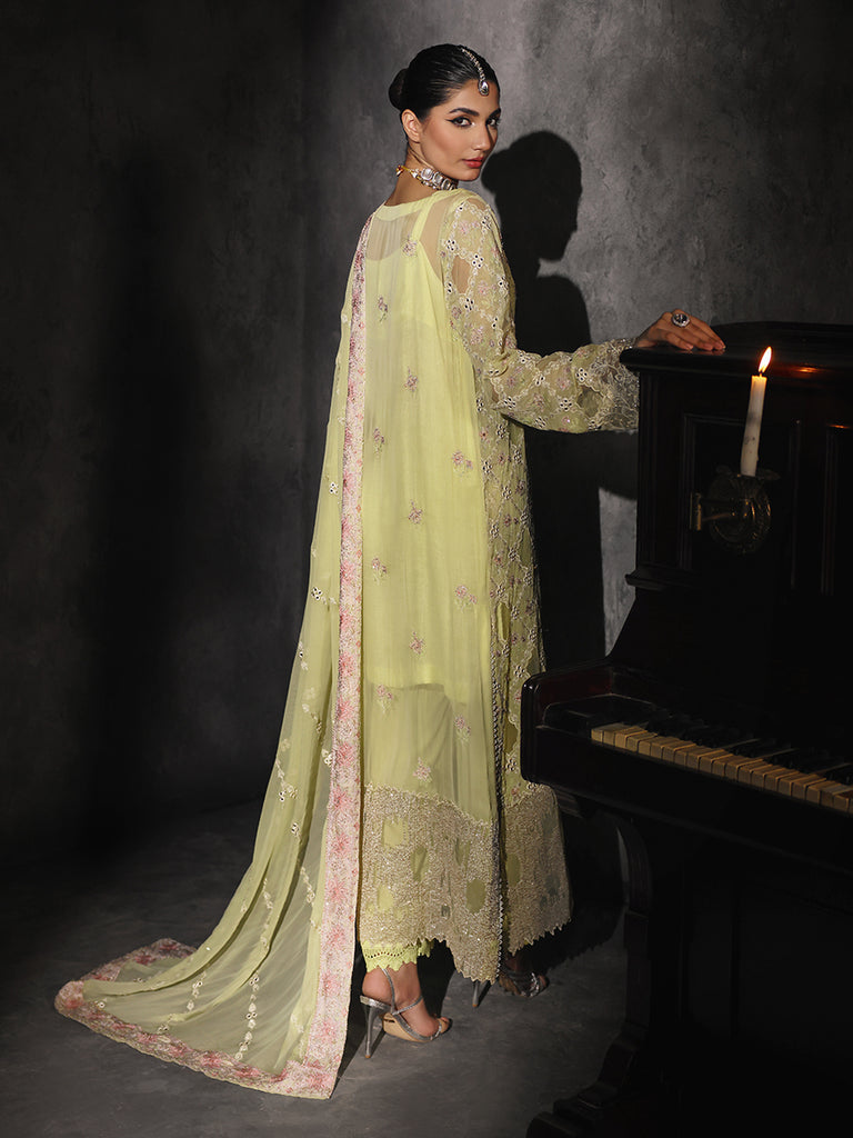 Rajbari | Sage Chiffon Edit | Ivy - Official Rajbari - Agha Fabrics UK