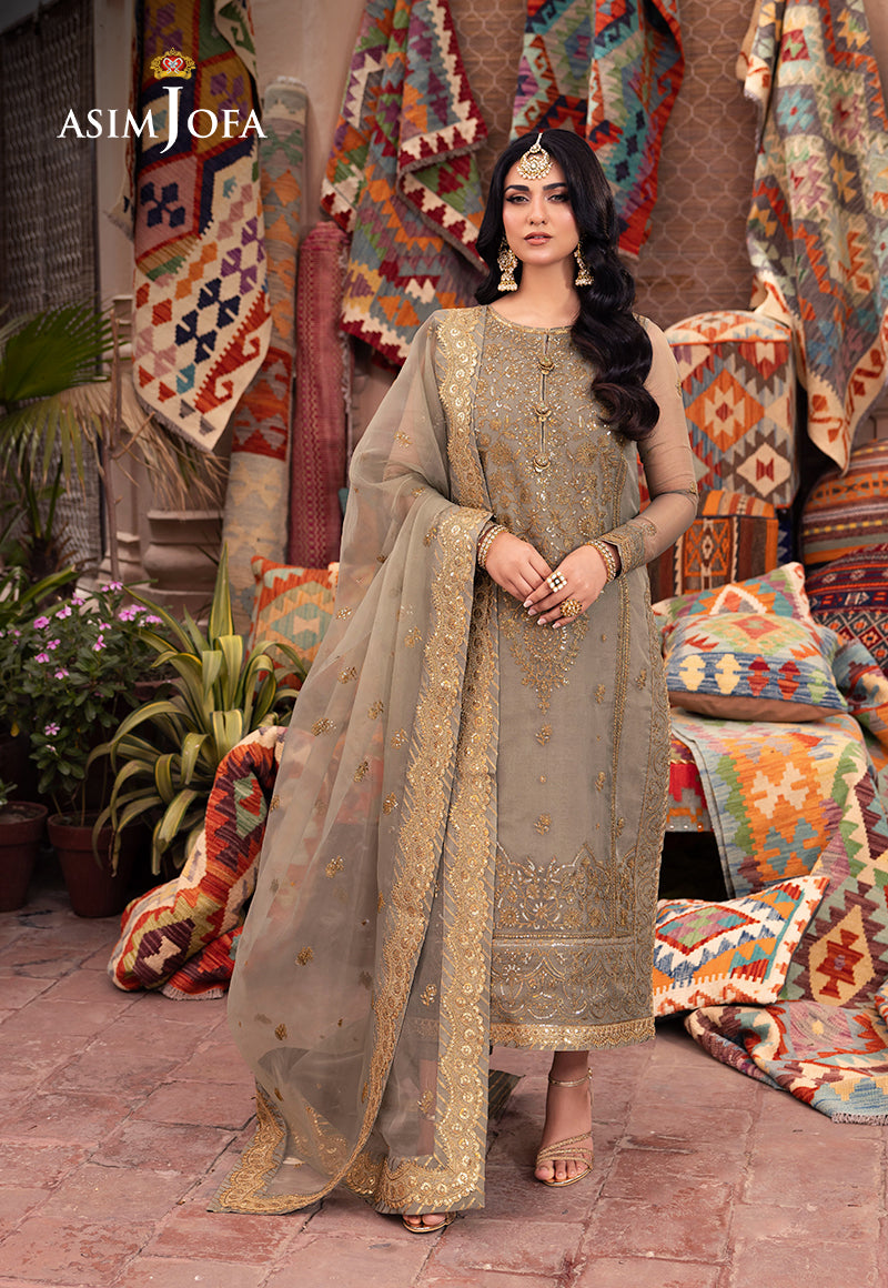 Asim Jofa | Pyaar Diyan Gallan Formals | AJEM-17 - Official Asim Jofa - Agha Fabrics UK