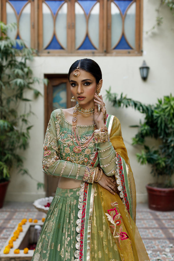 Wahajmkhan | Bahar Begum Formals | GREEN GALORE