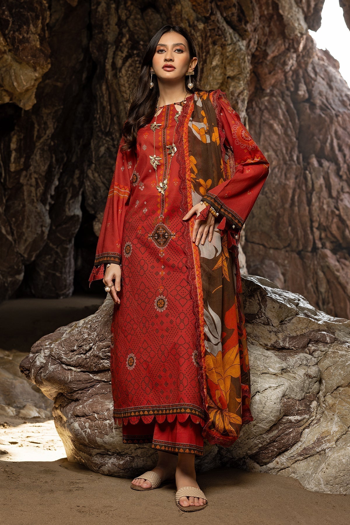 Charizma | Lawn Collection 24 | PM4-23 - Official Charizma - Agha Fabrics UK