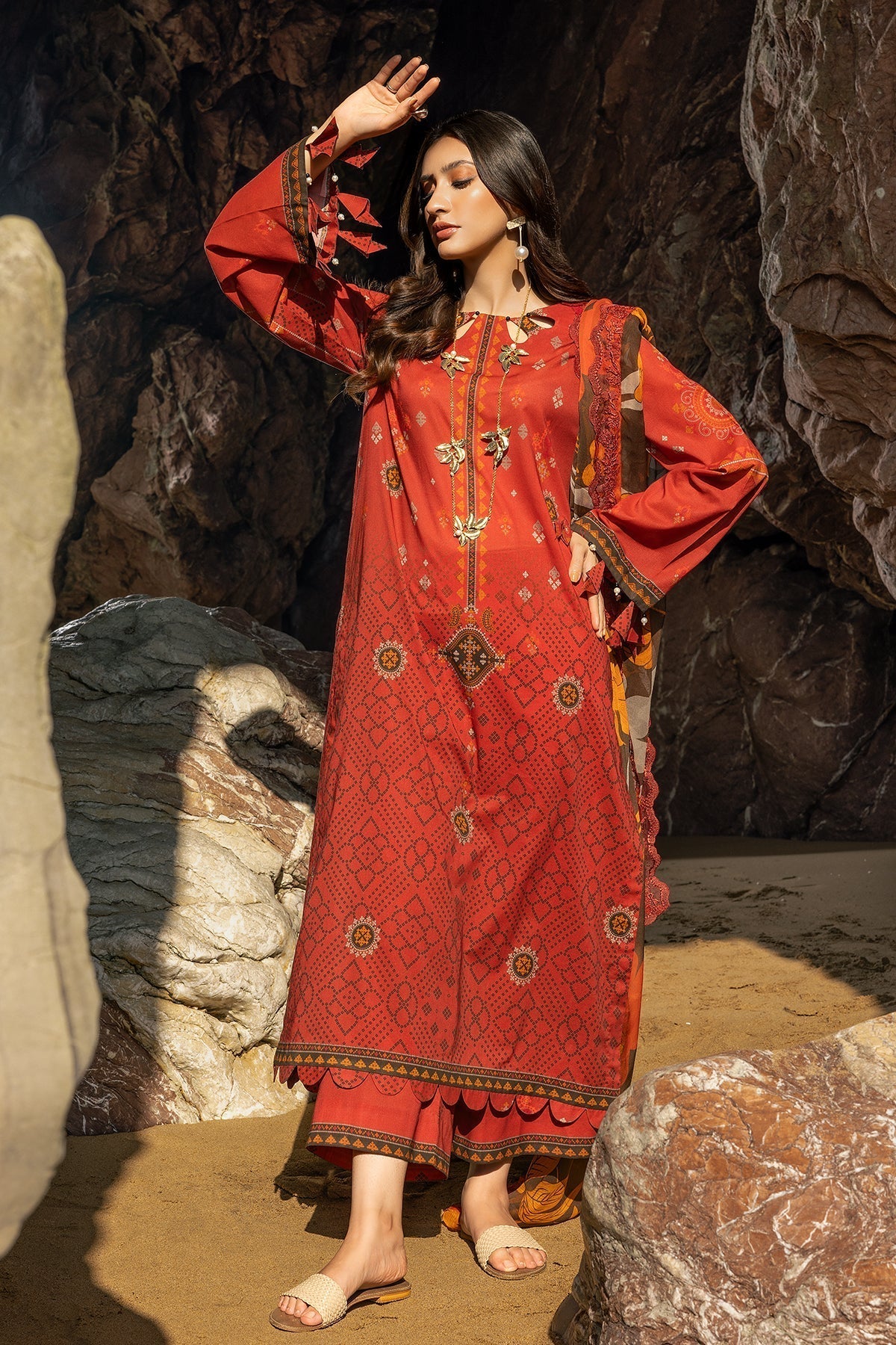 Charizma | Lawn Collection 24 | PM4-23 - Official Charizma - Agha Fabrics UK