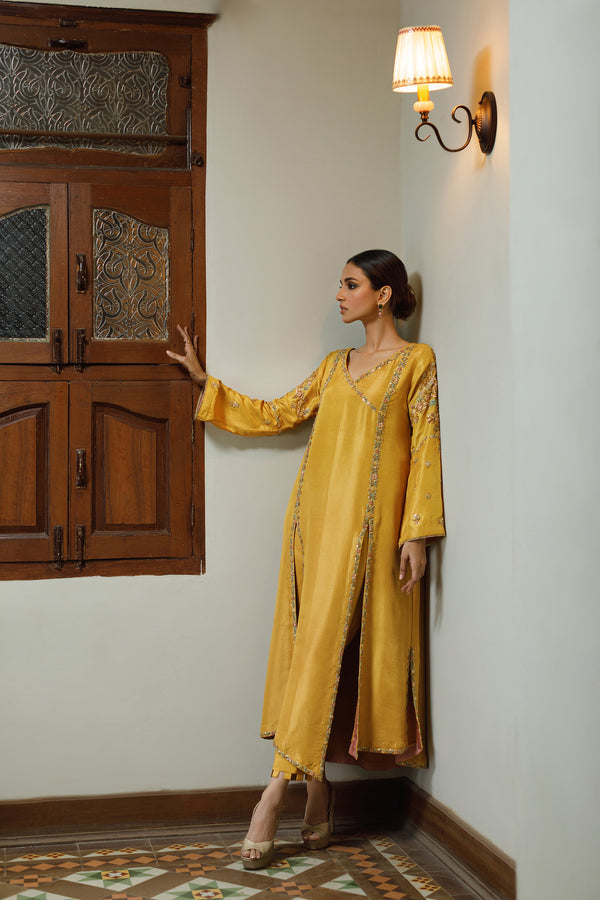 Wahajmkhan | Bahar Begum Formals | MUSTARD BEGUM JORA