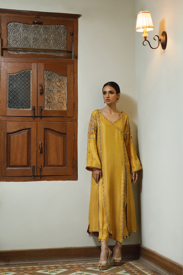Wahajmkhan | Bahar Begum Formals | MUSTARD BEGUM JORA