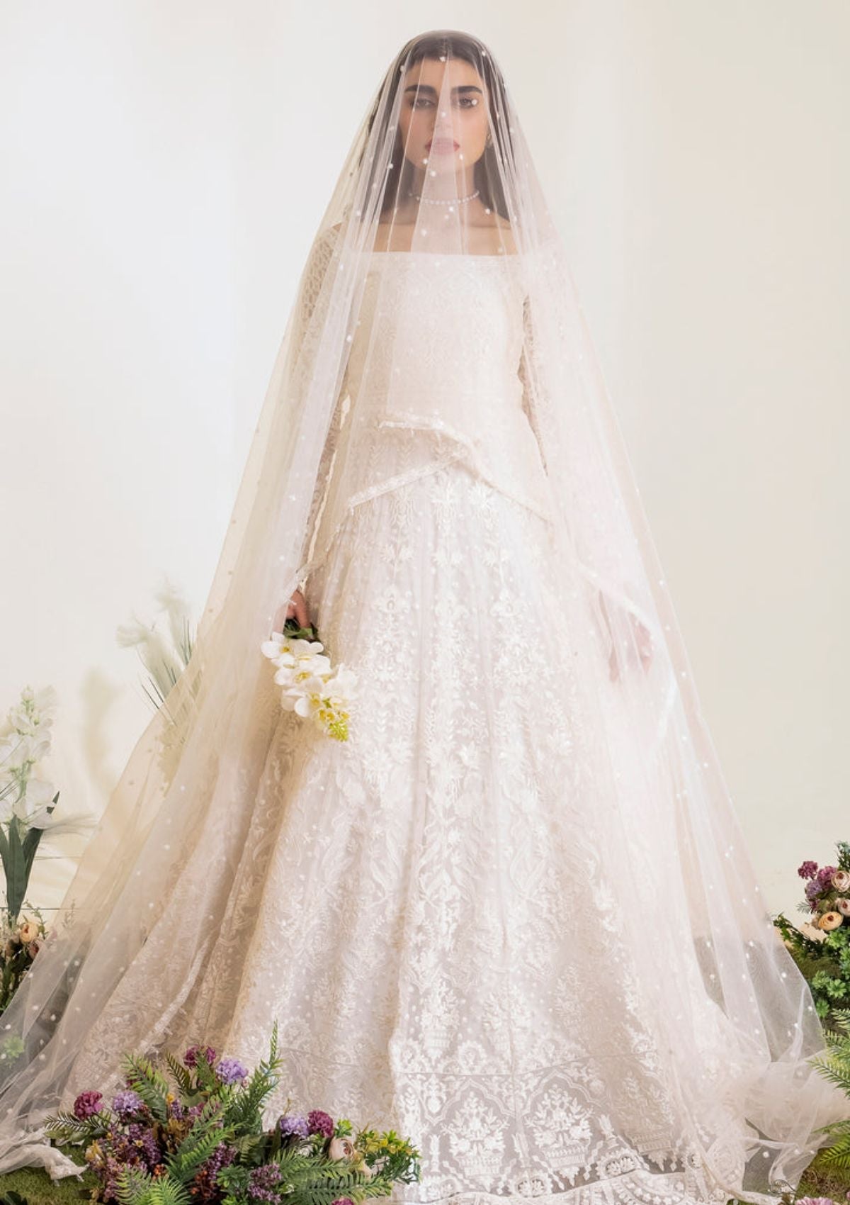 Formal Collection - Maryum N Maria - The Brides - Gesso (MS23-533) - Official Maryum N Maria - Agha Fabrics UK