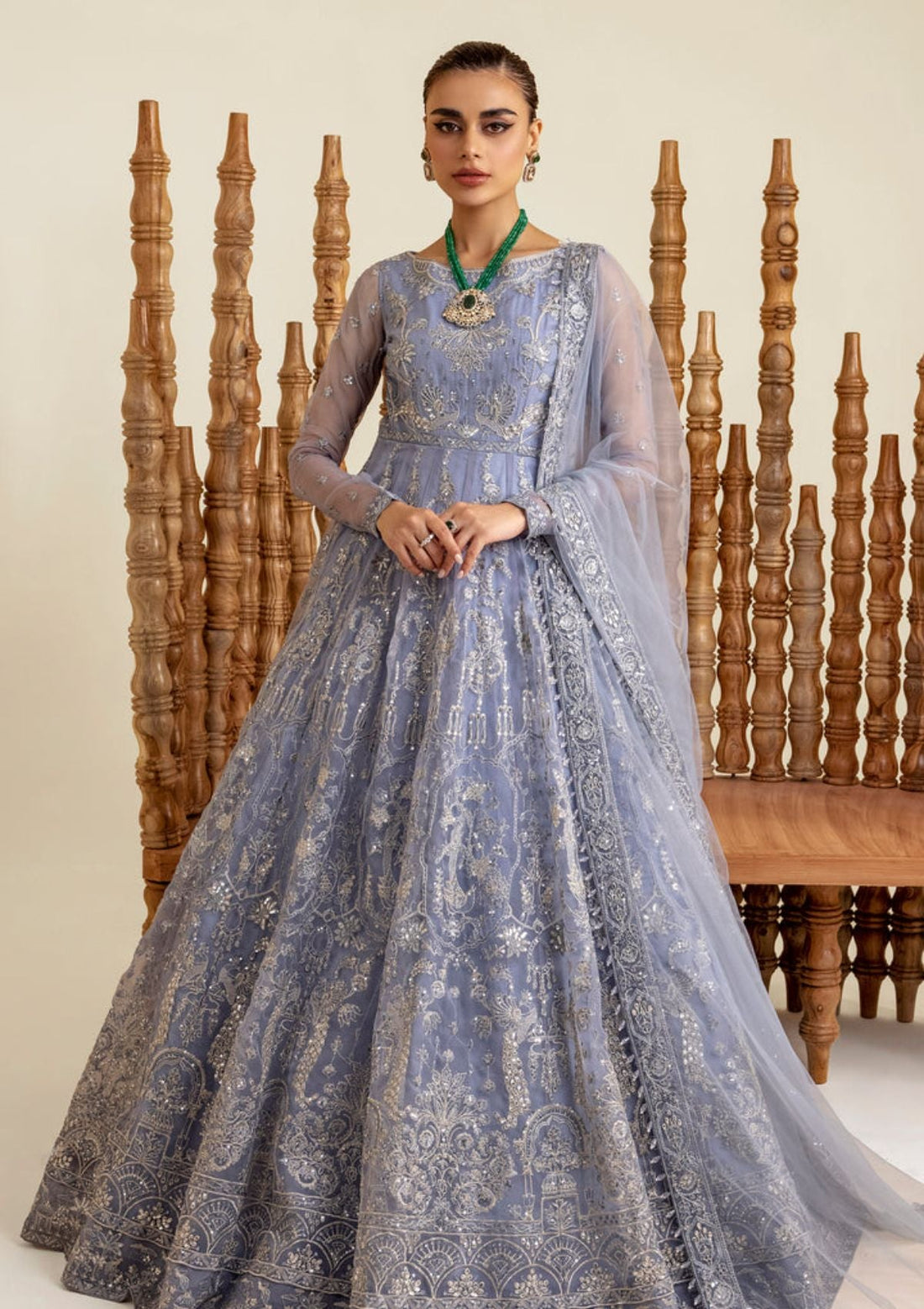 Formal Collection - Maryum N Maria - The Brides - MoonÃÂ¢ÃÂÃÂs Reflection (MS23-540) - Official Maryum N Maria - Agha Fabrics UK