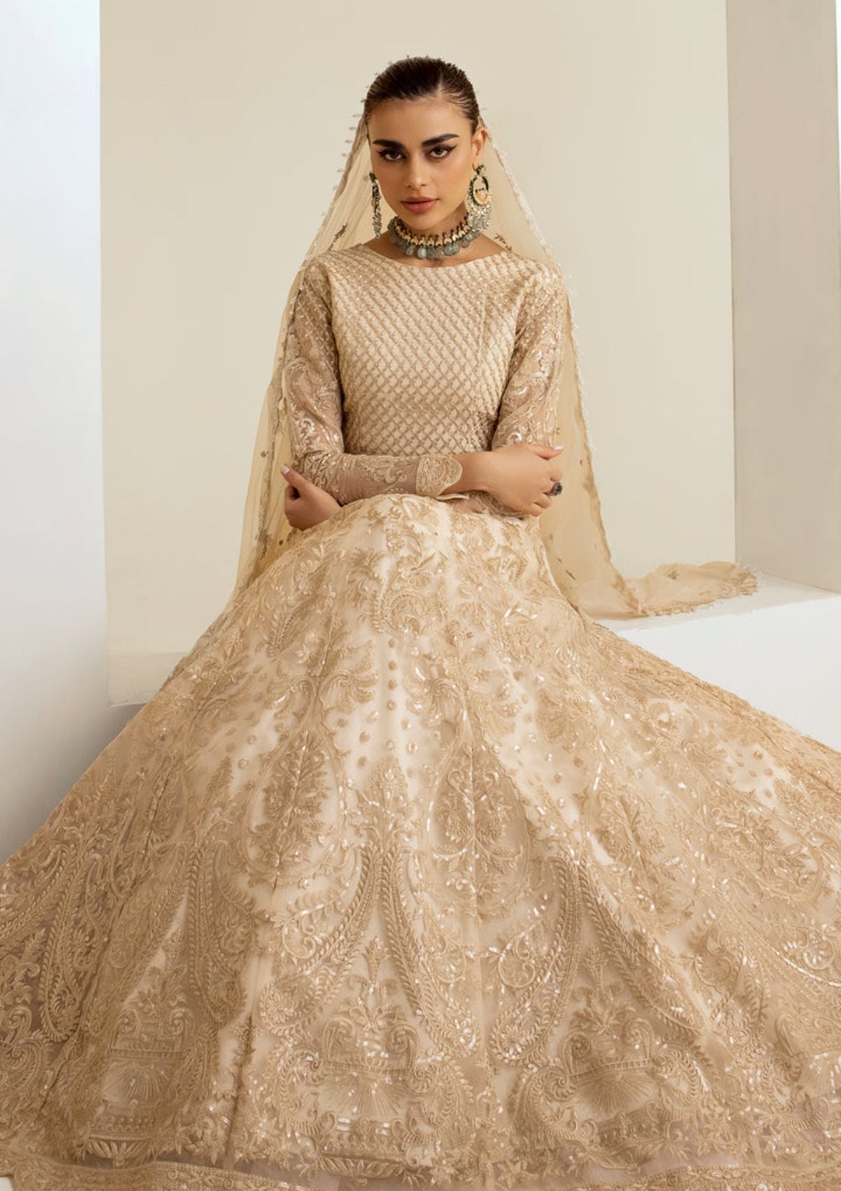 Formal Collection - Maryum N Maria - The Brides - Shroom (MS23-538) - Official Maryum N Maria - Agha Fabrics UK