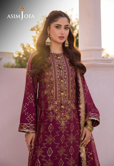 Asim Jofa | Dhanak Rang Collection | AJCF-05 - Official Asim Jofa - Agha Fabrics UK