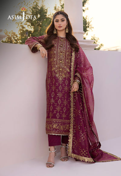 Asim Jofa | Dhanak Rang Collection | AJCF-05 - Official Asim Jofa - Agha Fabrics UK