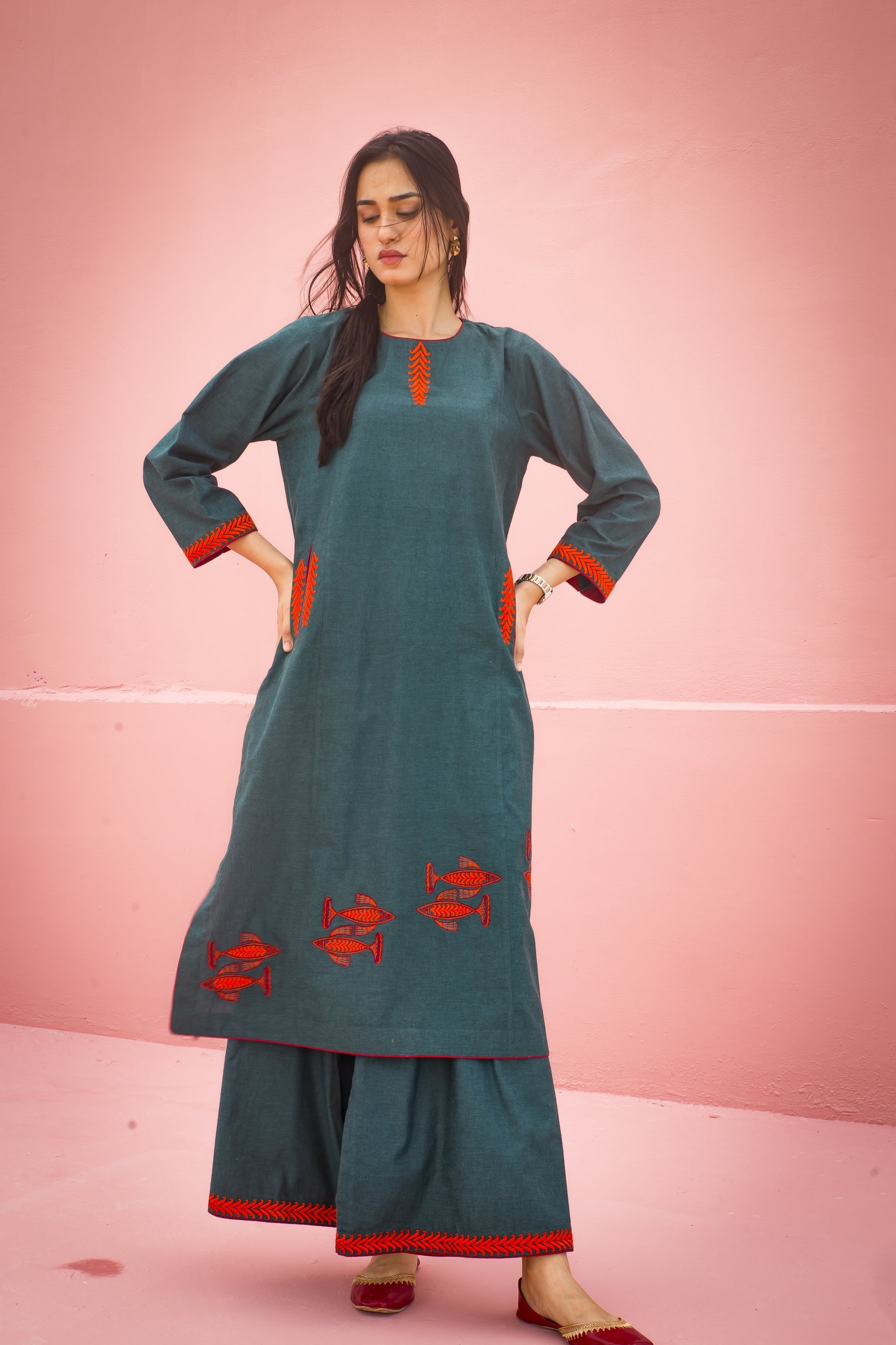 The Pink Tree Company | Dont be Silly | Fish Scale - Official The Pink Tree Company - Agha Fabrics UK