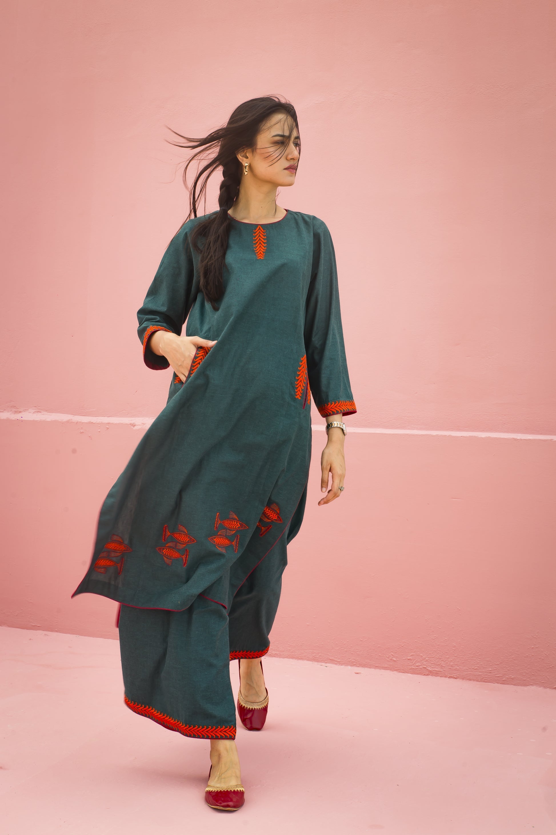 The Pink Tree Company | Dont be Silly | Fish Scale - Official The Pink Tree Company - Agha Fabrics UK