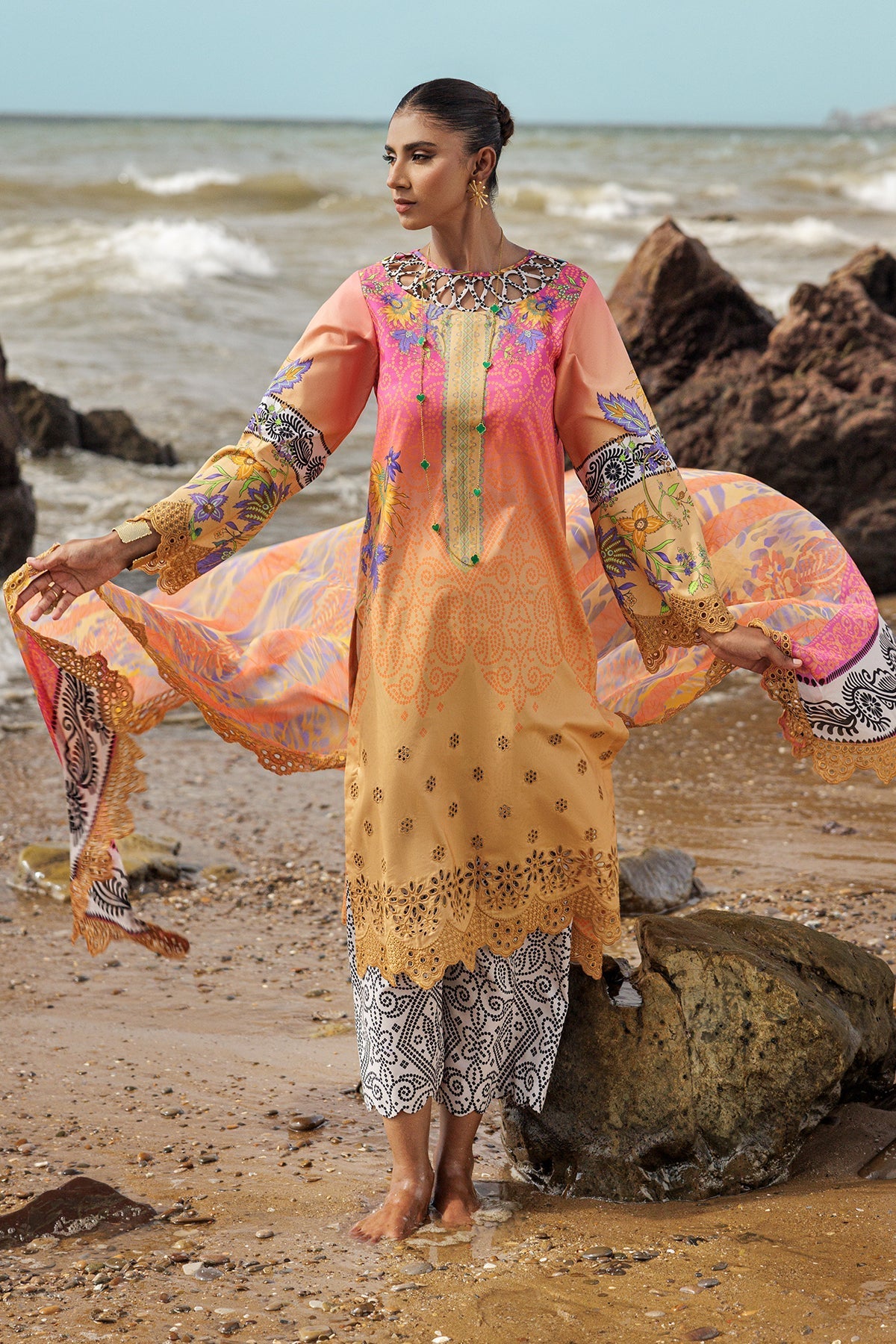 Charizma | Lawn Collection 24 | AS4-08 - Official Charizma - Agha Fabrics UK