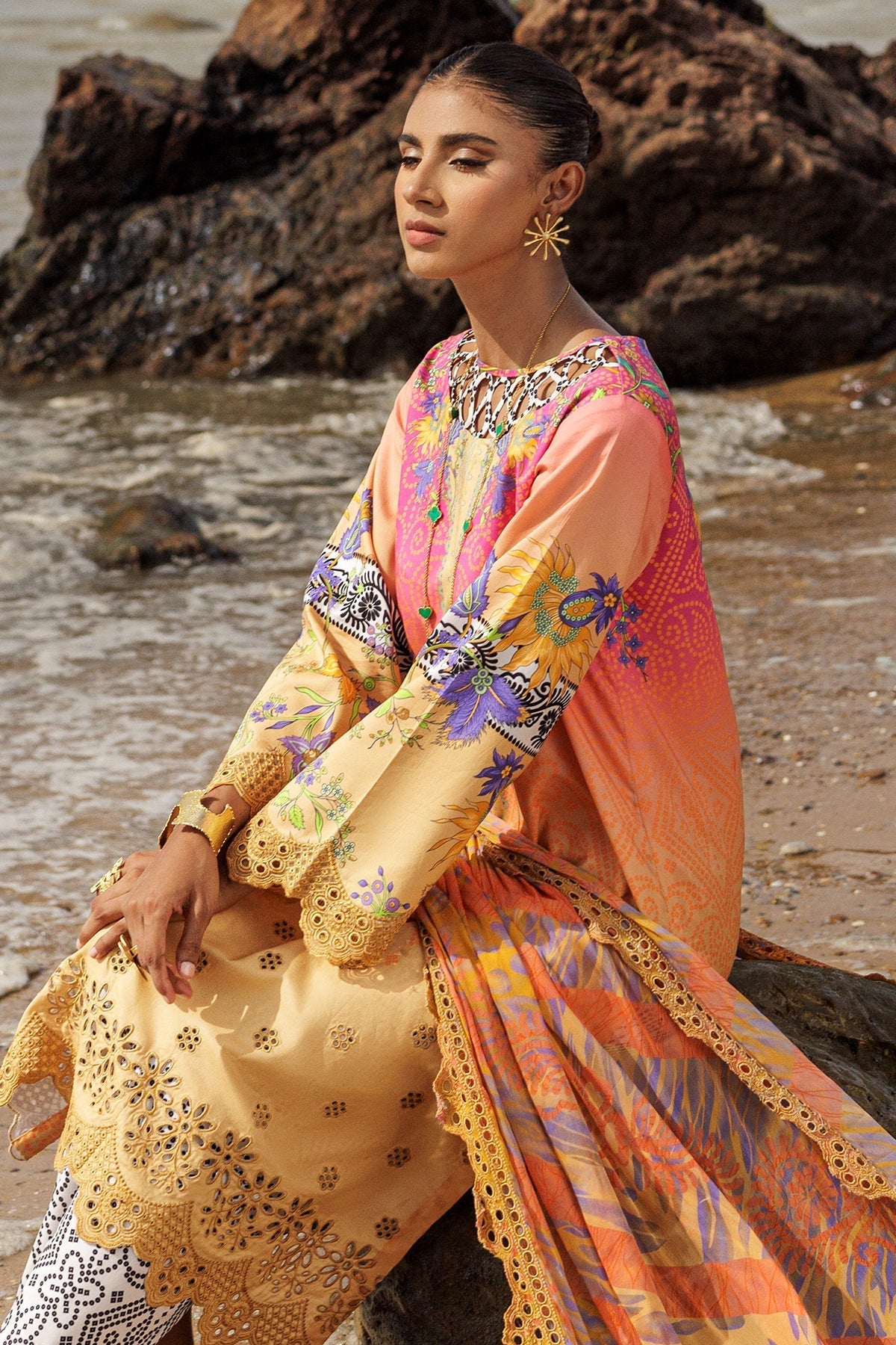 Charizma | Lawn Collection 24 | AS4-08 - Official Charizma - Agha Fabrics UK