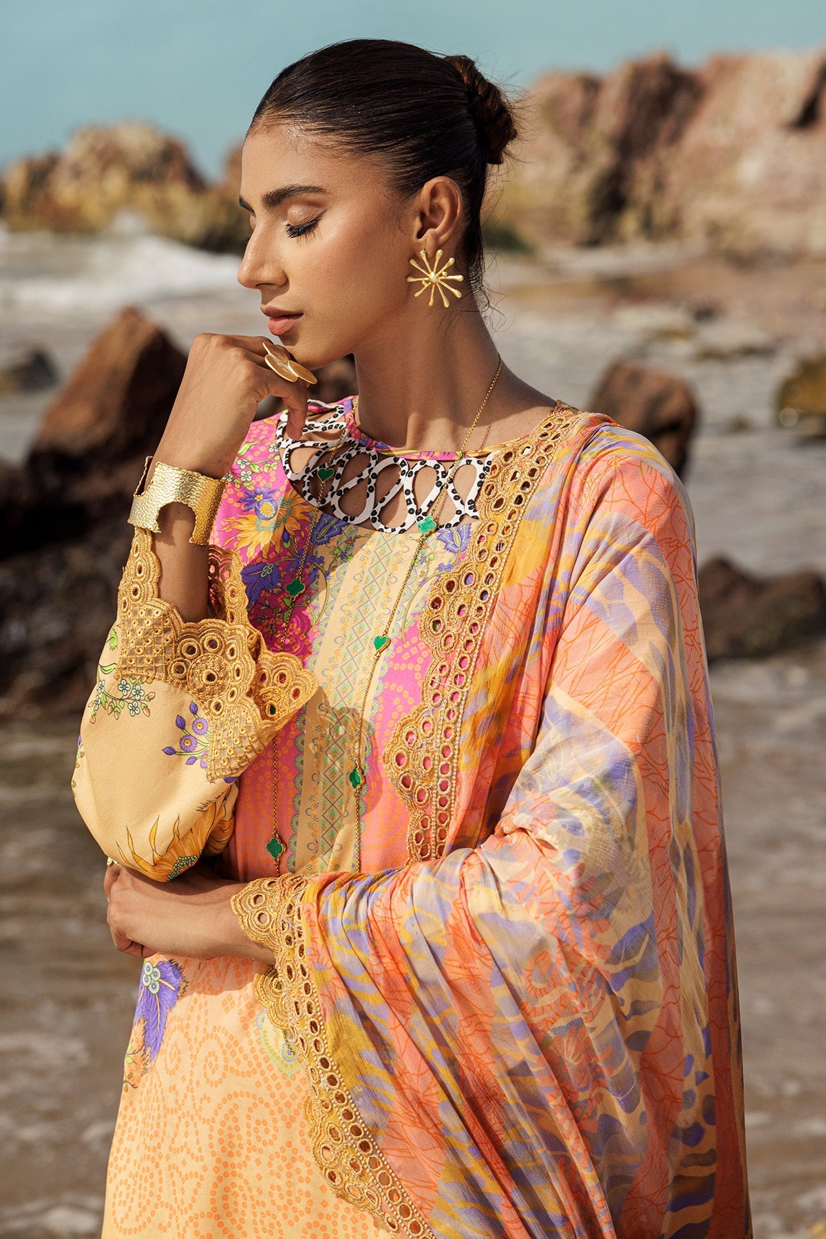 Charizma | Lawn Collection 24 | AS4-08 - Official Charizma - Agha Fabrics UK