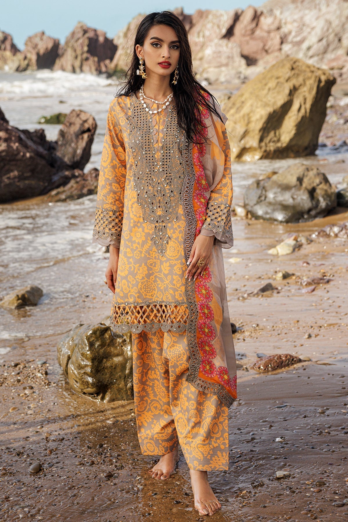 Charizma | Lawn Collection 24 | AS4-09 - Official Charizma - Agha Fabrics UK