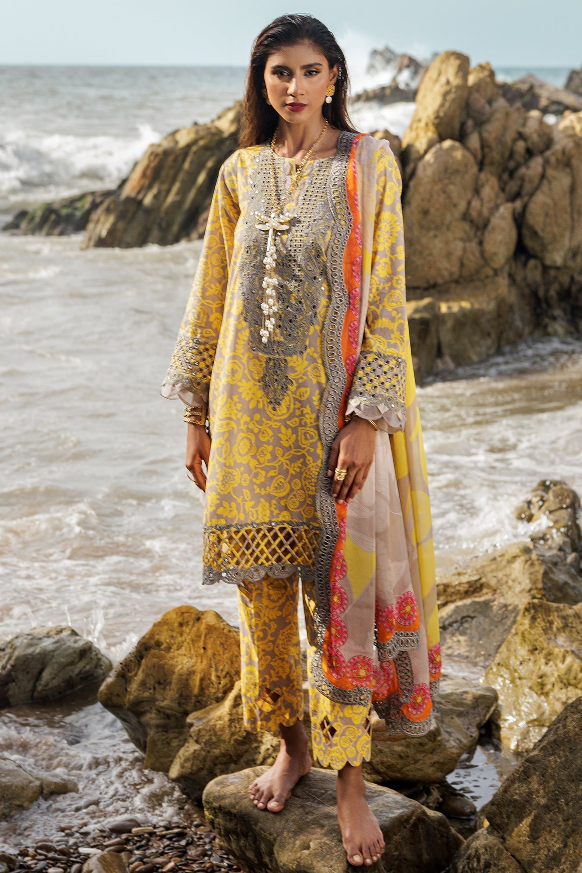 Charizma | Lawn Collection 24 | AS4-11 - Official Charizma - Agha Fabrics UK