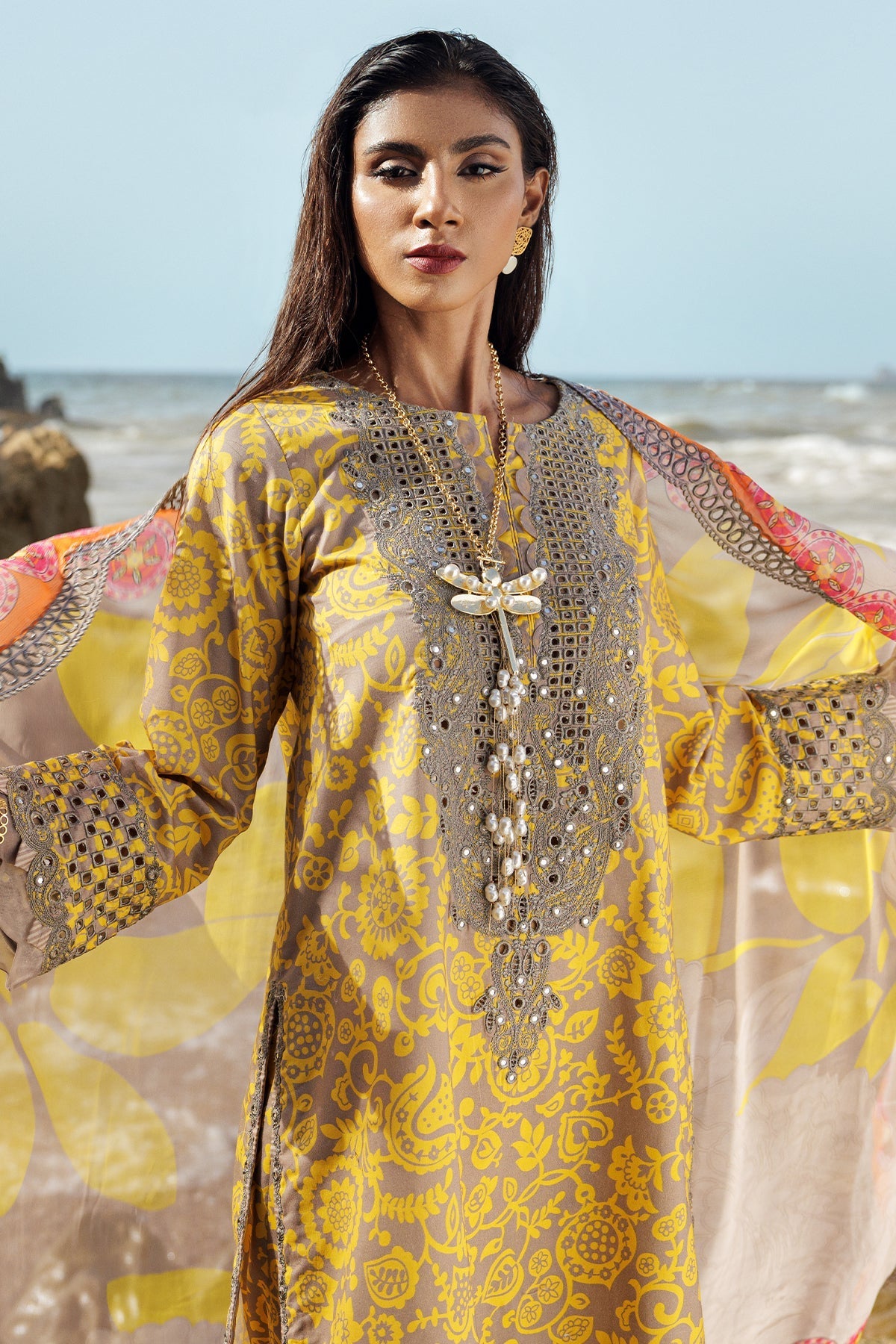 Charizma | Lawn Collection 24 | AS4-11 - Official Charizma - Agha Fabrics UK
