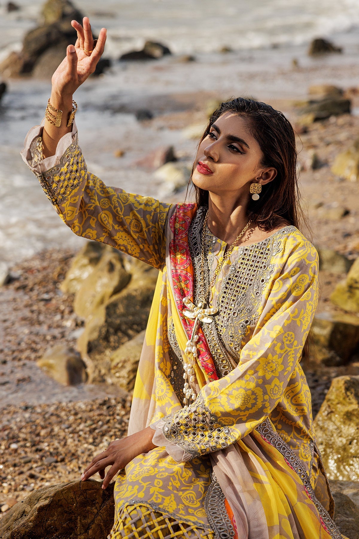 Charizma | Lawn Collection 24 | AS4-11 - Official Charizma - Agha Fabrics UK