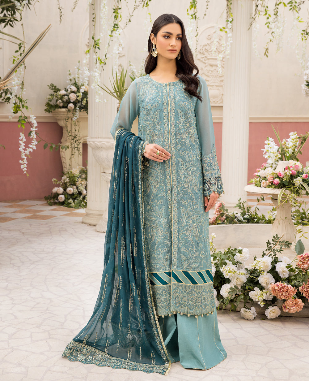 Xenia Formals | Raahi Luxury Formals | HAYAH - Official Xenia Formals - Agha Fabrics UK