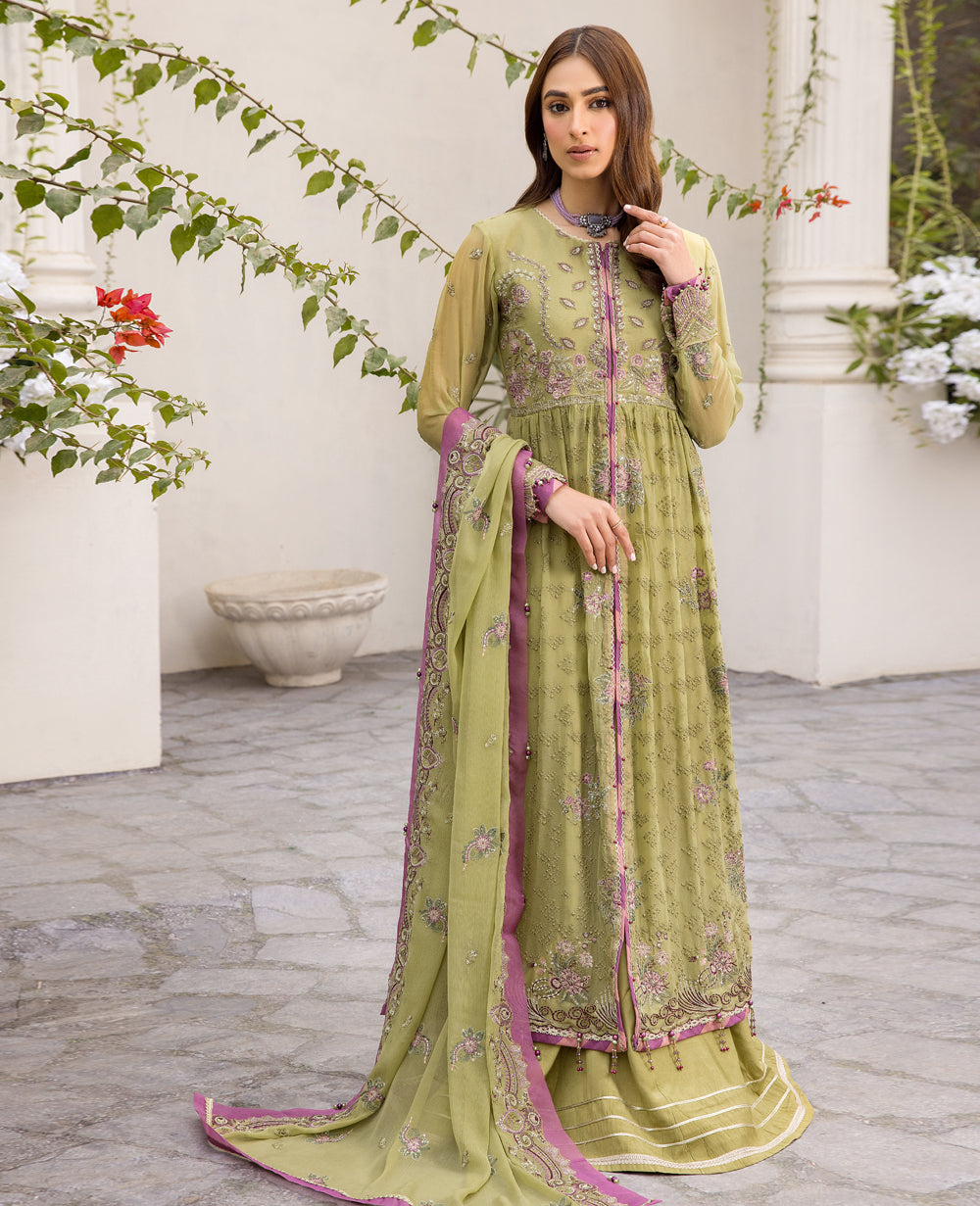 Xenia Formals | Raahi Luxury Formals | FUSEELAH - Official Xenia Formals - Agha Fabrics UK