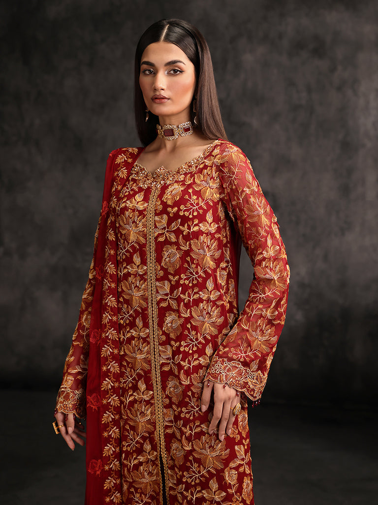Rajbari | Sage Chiffon Edit | Rouge - Official Rajbari - Agha Fabrics UK