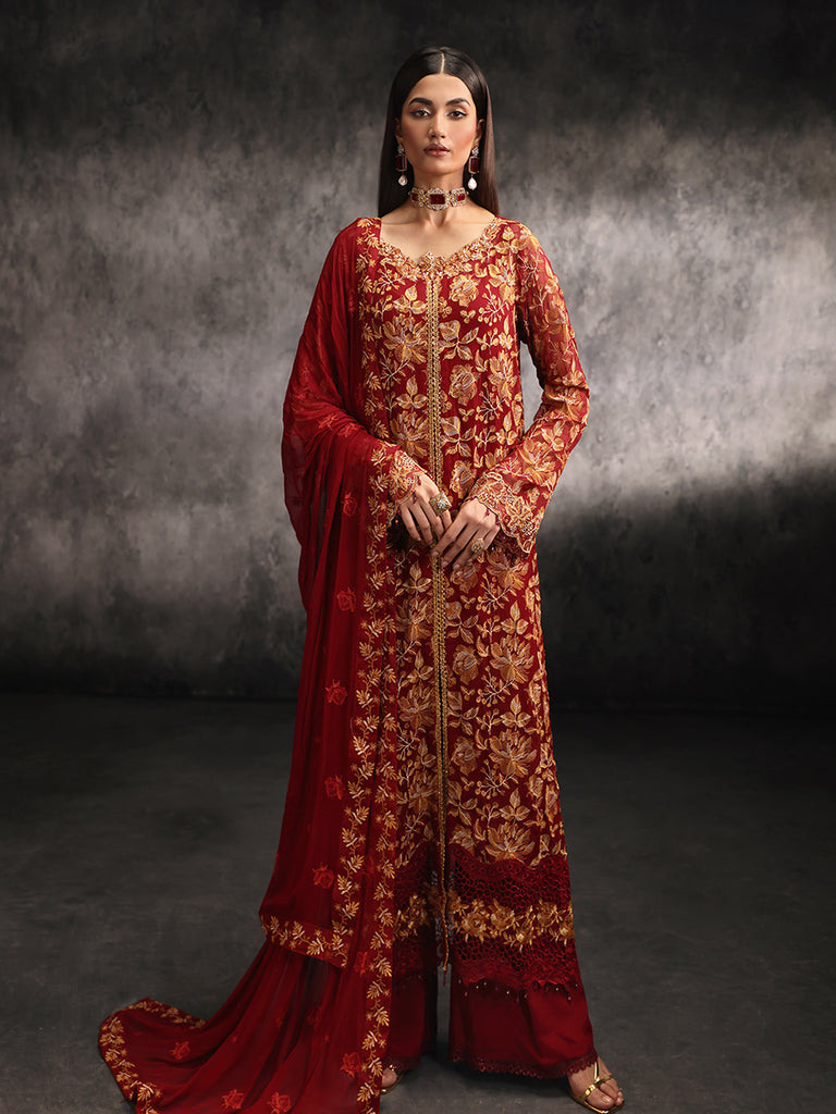 Rajbari | Sage Chiffon Edit | Rouge - Official Rajbari - Agha Fabrics UK