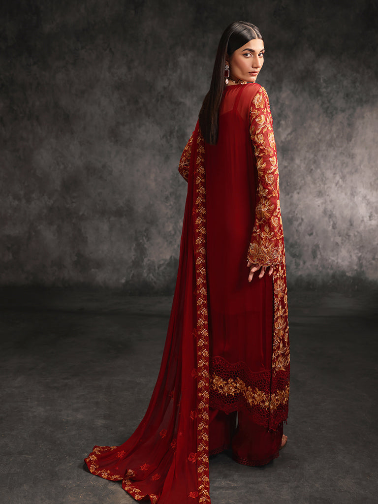 Rajbari | Sage Chiffon Edit | Rouge - Official Rajbari - Agha Fabrics UK